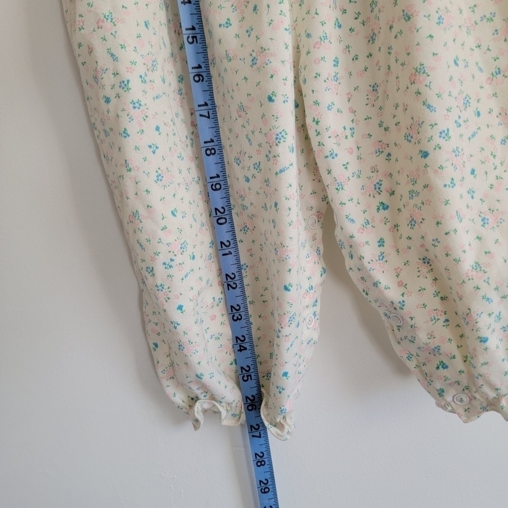 Vintage Rosey Kids 2 piece overalls and top 2T floral - Picture 6 of 12